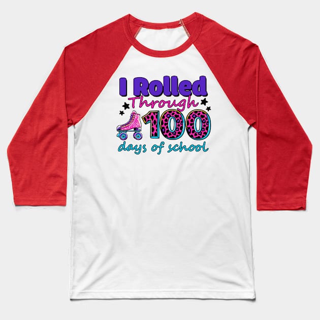 i rolled through 100 days of school Baseball T-Shirt by wfmacawrub